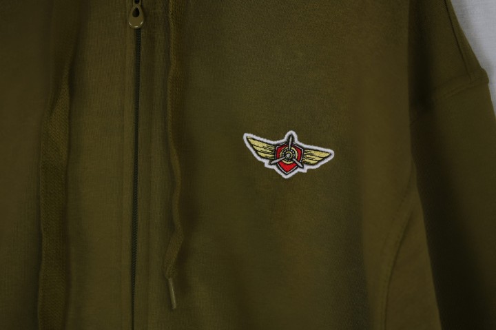 Bluza zasuwana lotnicza -  Aviation Zipper Hoodie - Lotnictwo - Aviation - odzież lotnicza - wojskowa - militarna - detale lotnicze