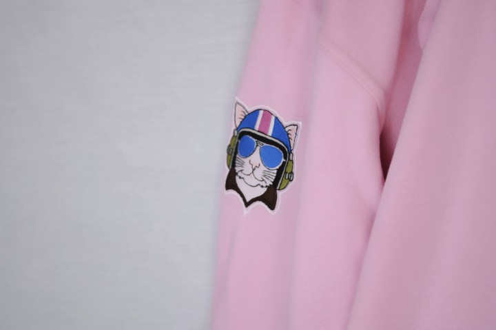 Bluza lotnicza - Aviation hoodie - odzież lotnicza - Lotnictwo - aviation - wojskowa - militarna różowa