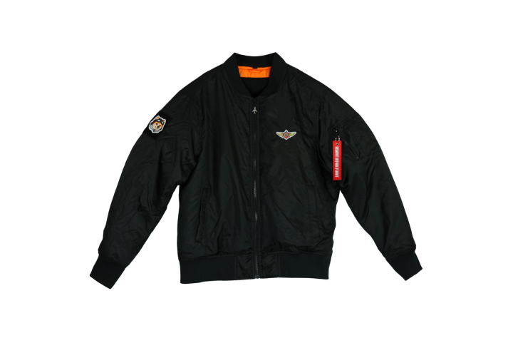 Kurtka lotnicza - Bomber jacket - MA-1 Pilot jacket - Kurtka Pilotka - Wojskowa Czarna