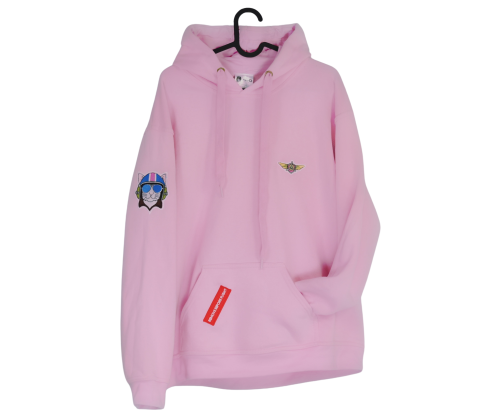 Bluza lotnicza - Aviation hoodie - odzież lotnicza - Lotnictwo - aviation - wojskowa - militarna różowa