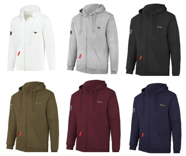 Bluza zasuwana lotnicza -  Aviation Zipper Hoodie - Lotnictwo - Aviation - odzież lotnicza - wojskowa - militarna - detale lotnicze