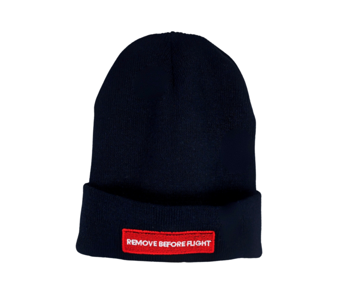 Czapka zimowa lotnicza - Aviation beanie hat - lotnictwo - militaria - aviation - Granatowa - Navy