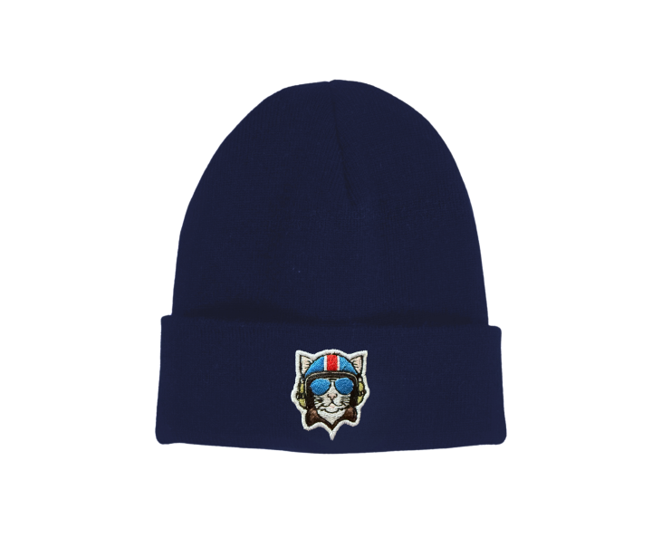 Czapka zimowa lotnicza - Aviation beanie hat - lotnictwo - militaria - aviation - granatowa - navy
