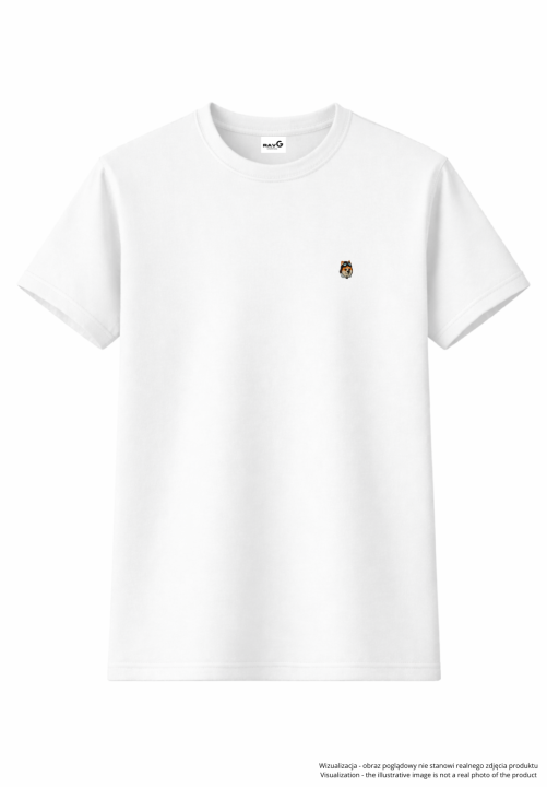 Minimalist aeronaut akita T-shirt - white.png