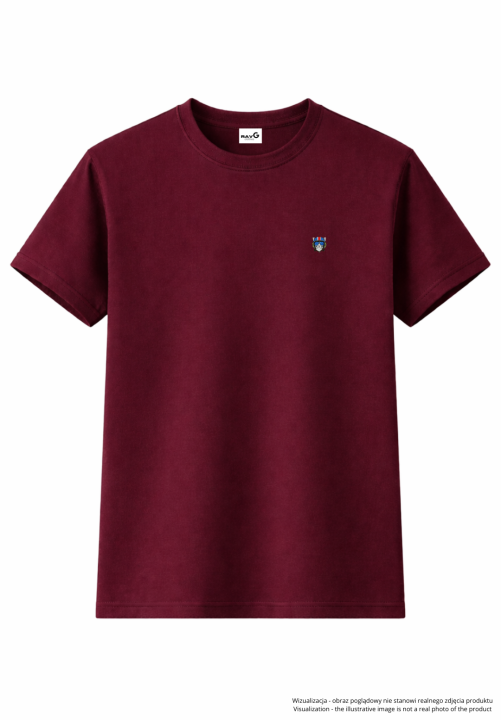 Minimalist Pilot cat T-shirt -bordo.png