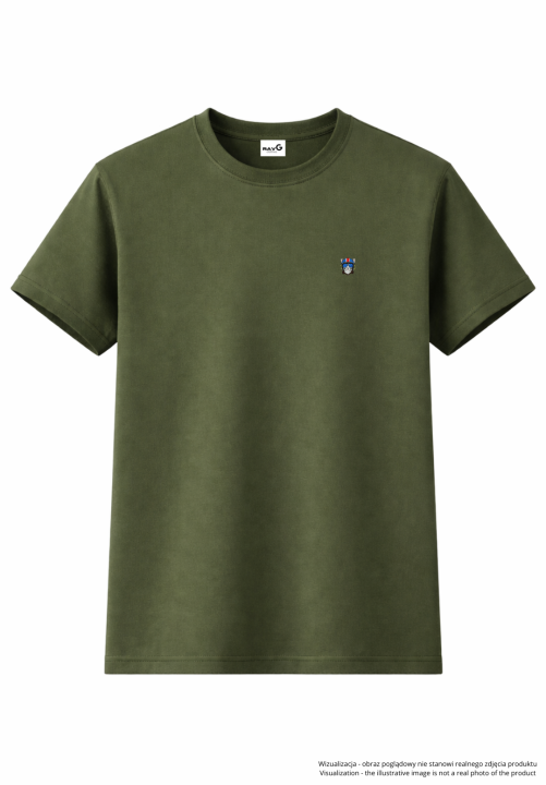 Minimalist Pilot cat T-shirt - green.png