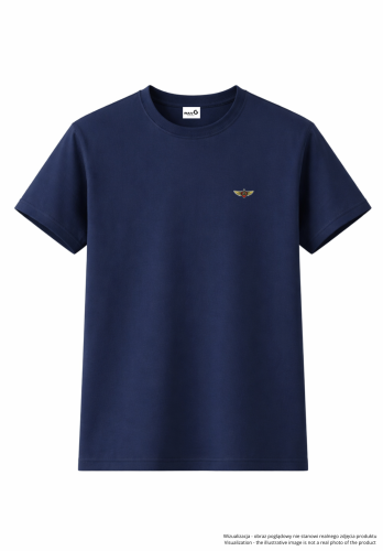 Minimalist wings T-shirt - navy.png