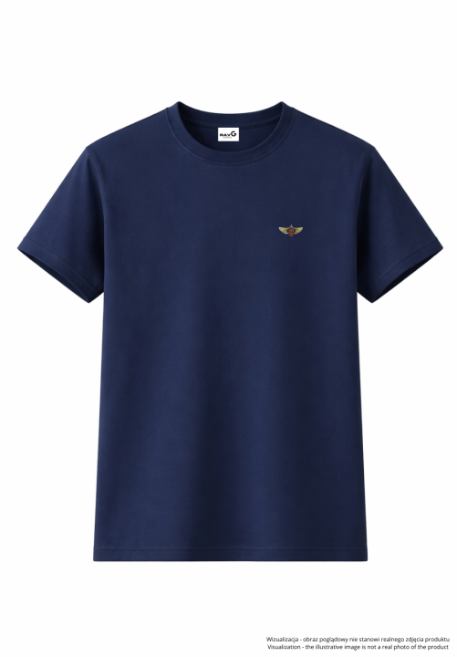 Minimalist wings T-shirt - navy.png