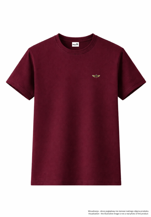 Minimalist wings T-shirt - bordo.png
