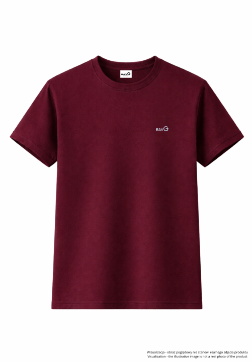 Minimalist ravG T-shirt - bordo.png