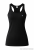 Minimalist pilot cat female tank top - black.png